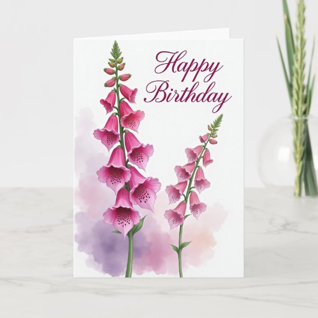 Polka Dot Birthday Greeting Card (Front)