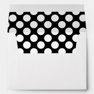 Polka Dot (Black & White) Any Size Customisable Envelopes