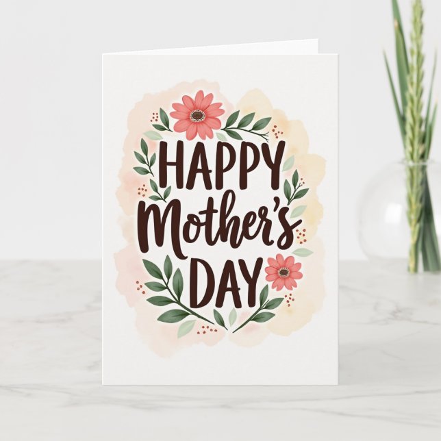 Polka Dot Blossom Card (Front)