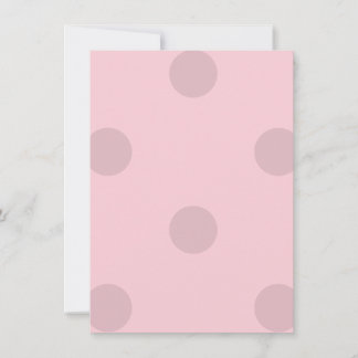 Polka Dot Blush Pink  Invitation
