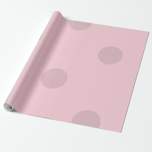 Polka Dot Blush Pink Wrapping Paper