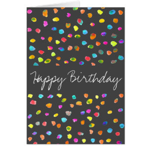 Polka dot boho cute girly arty creative birthday