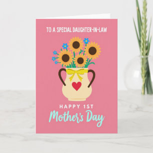 Polka Dot Bow Vase Card