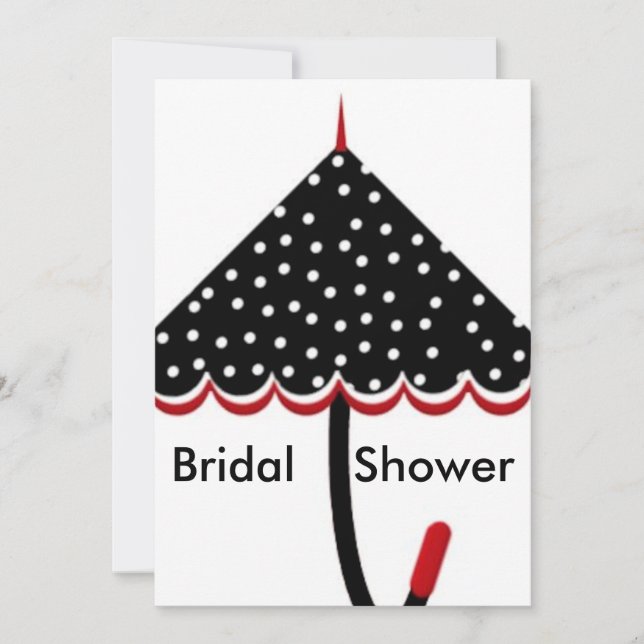 Polka Dot Bridal Shower Invitation (Front)
