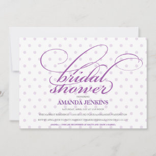 Polka Dot Bridal Shower Invitation