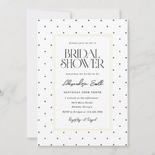 Polka Dot Bridal Shower Invitation