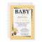 Polka Dot Bumble Bee Baby Shower Invitations