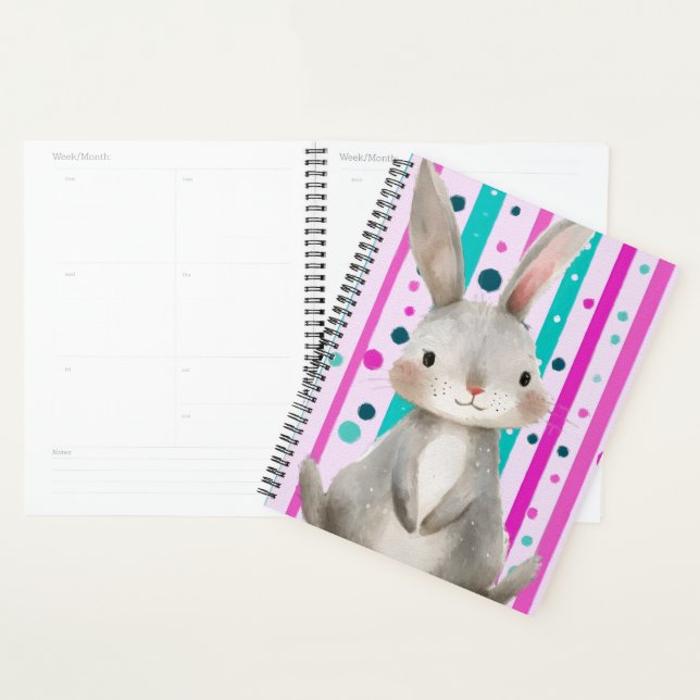 Polka Dot Bunny Delight Planner (Display)