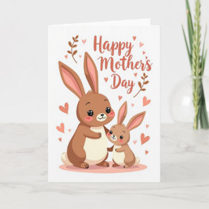Polka Dot Bunny Love Card