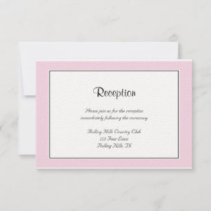 Polka Dot Butterfly Posh Wedding Reception Invitation
