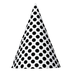 Polka Dot BW Party Hat