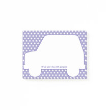Polka Dot Car-Shaped Motivational 