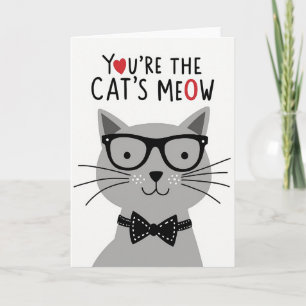 Polka Dot Cats Meow Card