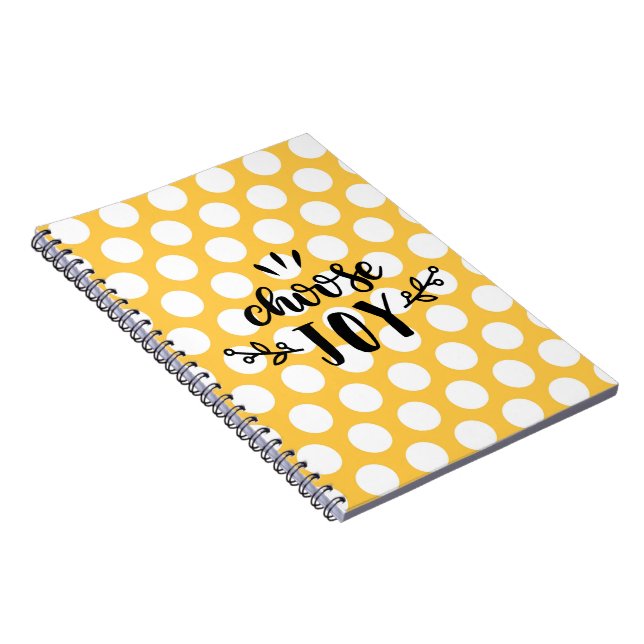 Polka-dot - Choose joy Notebook (Right Side)