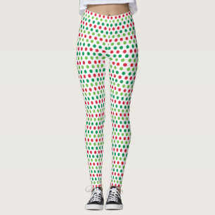 Polka Dot Christmas Leggings