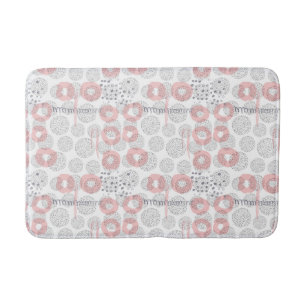 Polka Dot Circle Pattern Bath Mat