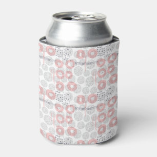 Polka Dot Circle Pattern Can Cooler