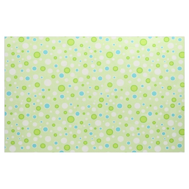 Polka Dot Circles Green Fabric (Fat Quarter)