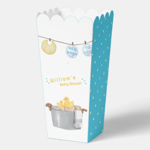 Polka Dot Clothesline Rubber Duck Baby Shower Favour Box