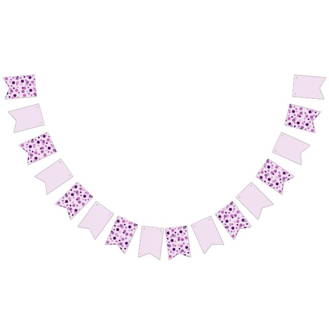 Polka dot colourful bubbles bunting  (All)