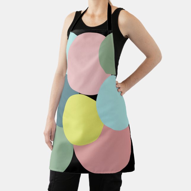 Polka Dot Colours of Bermuda  Apron (Insitu)