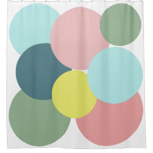 Polka Dot Colours of Bermuda Shower Curtain