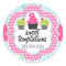 Polka Dot Crazy Cupcake Bakery Box Seals