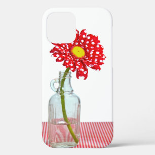 Polka Dot Daisy in Bottle iPhone 12 Case