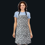 Polka dot dalmatian 101 apron<br><div class="desc">Polka dot is a pattern consisting of an array of large filled circles of the same size. Polka dots are commonly seen on children's clothing, toys, furniture, ceramics, and Central European folk art but they appear in a wide array of contexts. The pattern rarely appears in formal contexts, and is...</div>