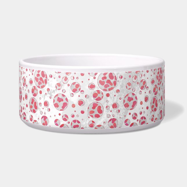 Polka Dot Dalmatian Pink and White (Right)