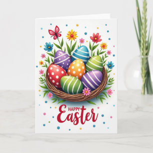 Polka Dot Delight Holiday Card