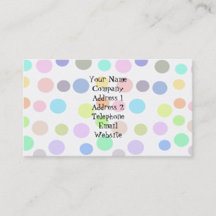Polka Dot Design Business Card