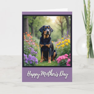 Polka Dot Dog Portrait Card