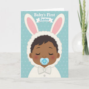 Polka Dot Easter Baby Card