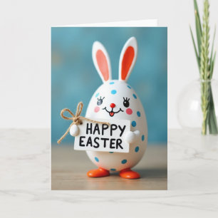Polka Dot Easter Faux Porcelain Card