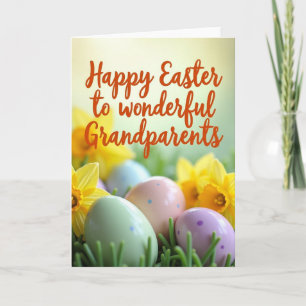 Polka Dot Easter Grandparents Card