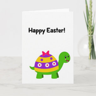 Polka Dot Easter Turtle Card