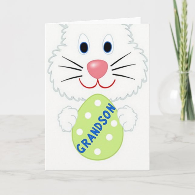 Polka Dot Egg Hare Card (Front)