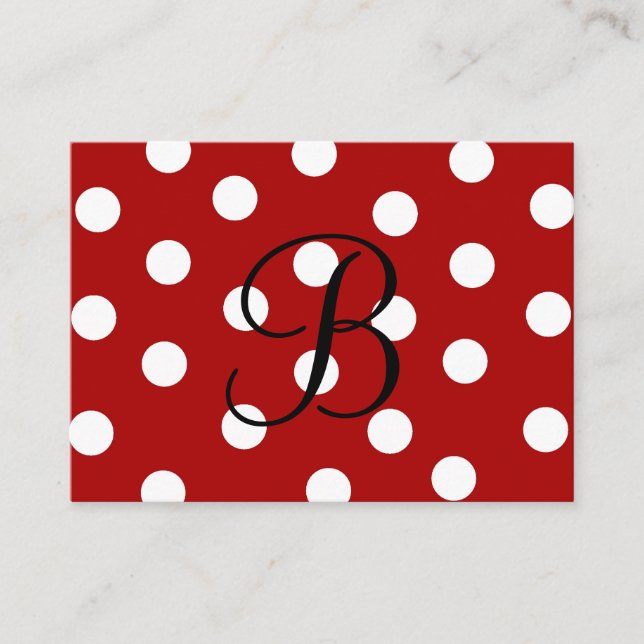 Polka Dot Enclosure Card (Front)