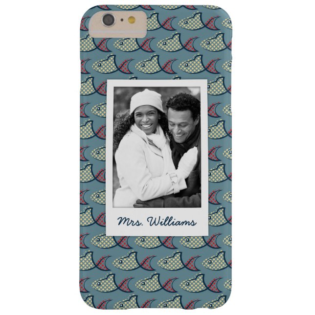 Polka Dot Fish Pattern | Your Photo & Name Case-Mate iPhone Case (Back)
