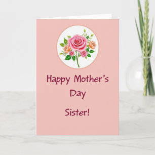 Polka Dot Floral Birthday Card