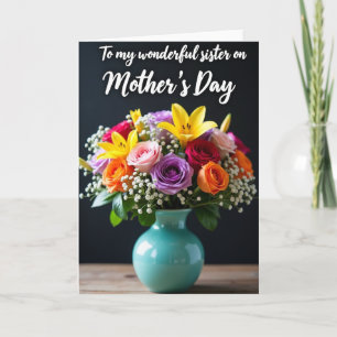 Polka Dot Floral Blessing Card