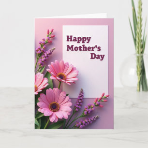 Polka Dot Floral Dedication Card