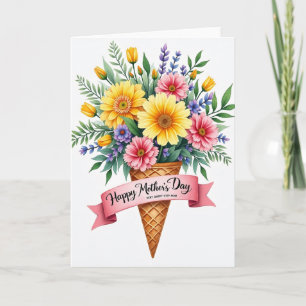 Polka Dot Floral Delight Card