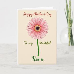 Polka Dot Floral Emblem Greeting Card