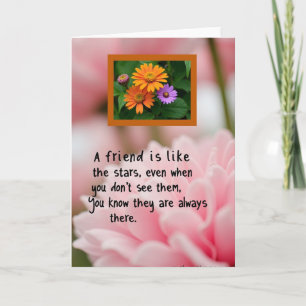 Polka Dot Floral Friendship Card