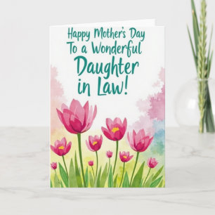 Polka Dot Floral Greetings Card