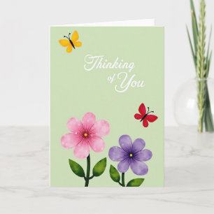 Polka Dot Floral Memory Card