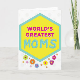 Polka Dot Floral Thanks Card