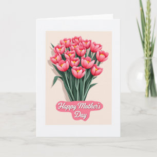Polka Dot Flower Bouquet Card
